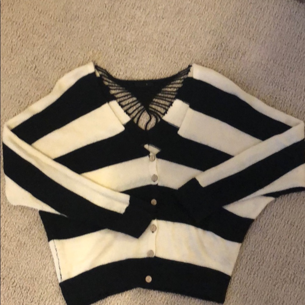 Striped, accent, sweater